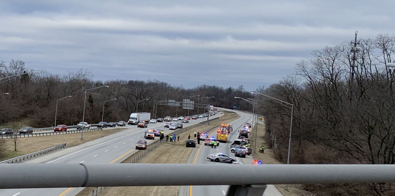 I-64 Fatal Crash Near Cannons Lane from Overpass 12-31-19